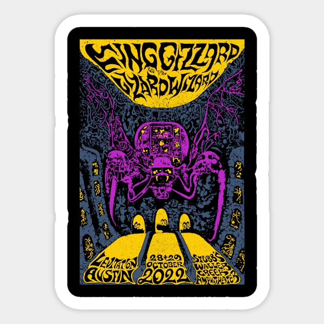 King Gizzard & Lizard Wizard Spider Sticker by demarsi anarsak